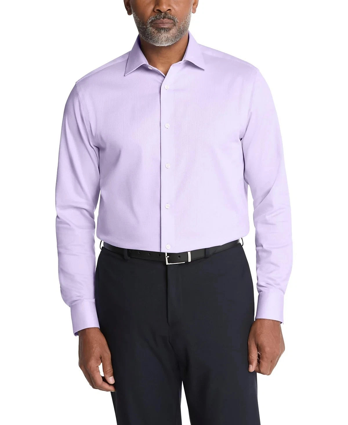 $85 Calvin Klein Men Regular fit Button-Up Shirt Purple Medium 15 in 32-33