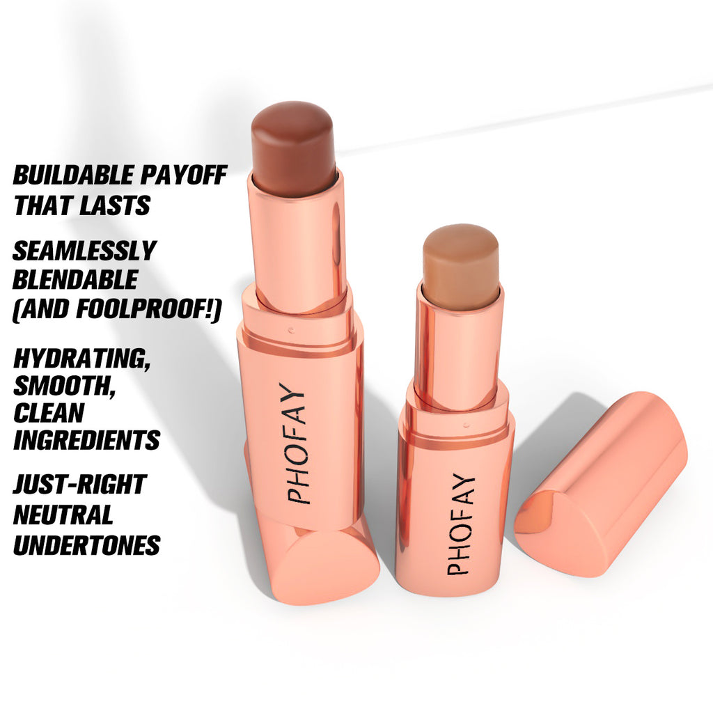PHOFAY Cream Contour Stick Face Sculpting Makeup Long Lasting Blendable