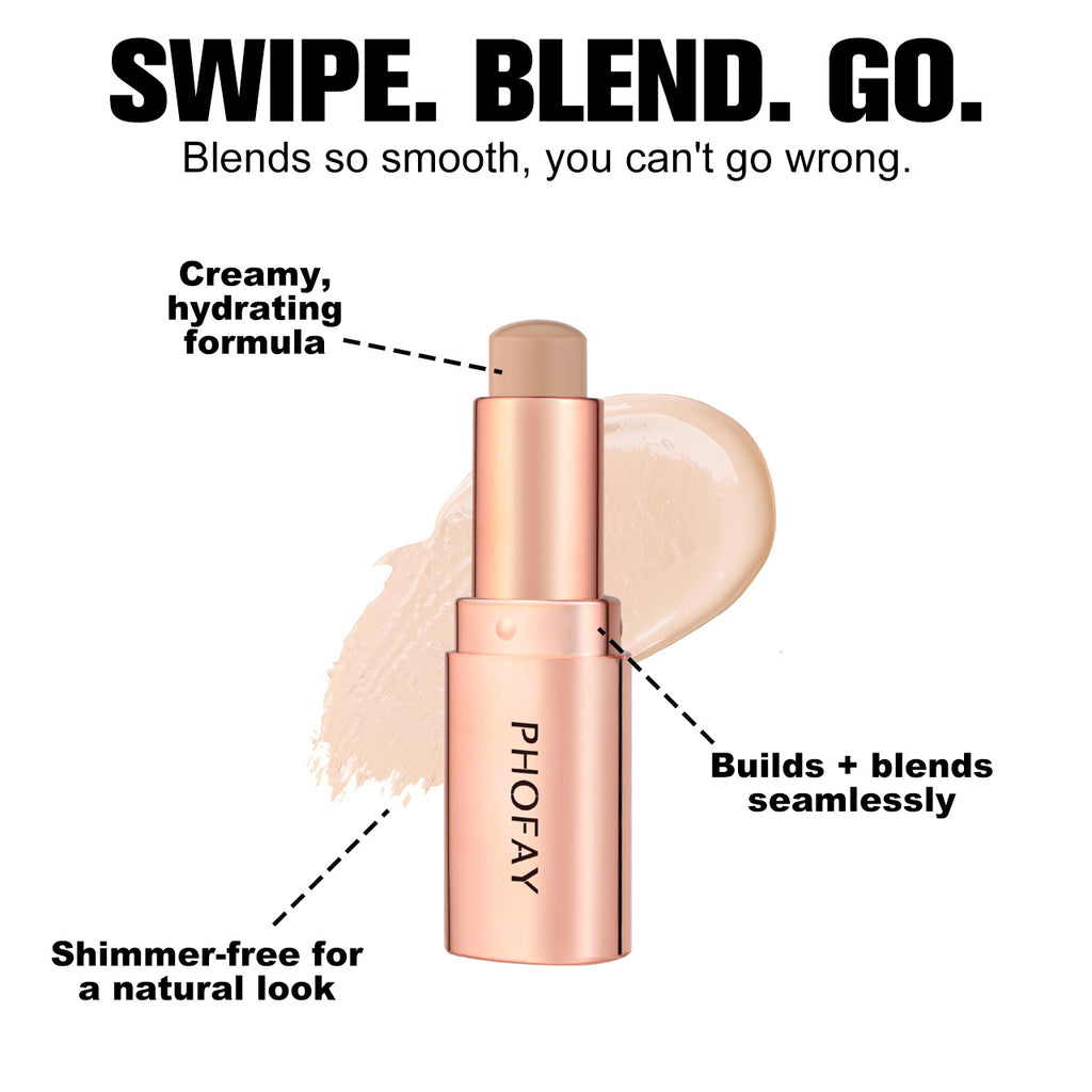 PHOFAY Cream Contour Stick Face Sculpting Makeup Long Lasting Blendable