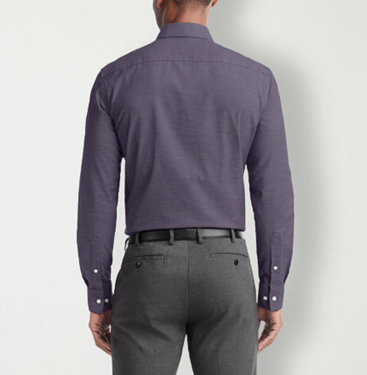 Van Heusen Men's Dress Shirt Regular Fit Stain Shield Stretch