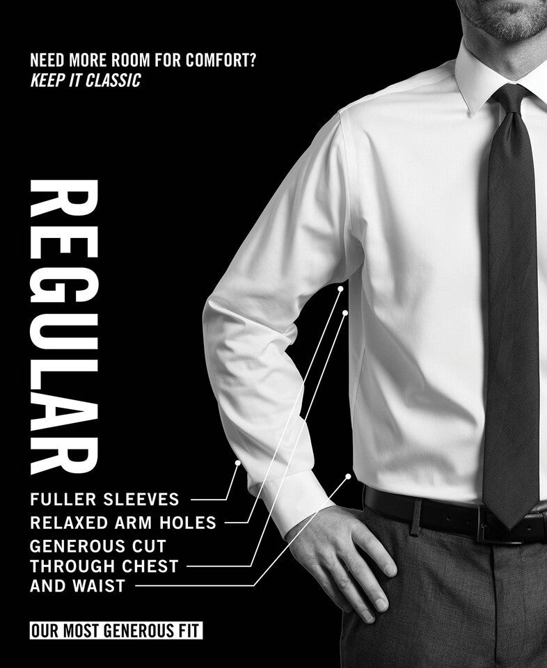 Van Heusen Men's Dress Shirt Regular Fit Stain Shield Stretch