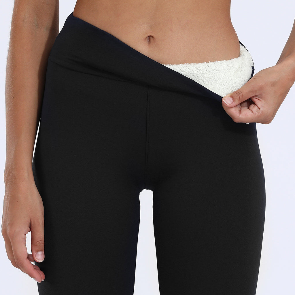 Winter Leggings Warm Thick High Stretch Lamb Cashmere Leggings Skinny Fitness Woman Pants