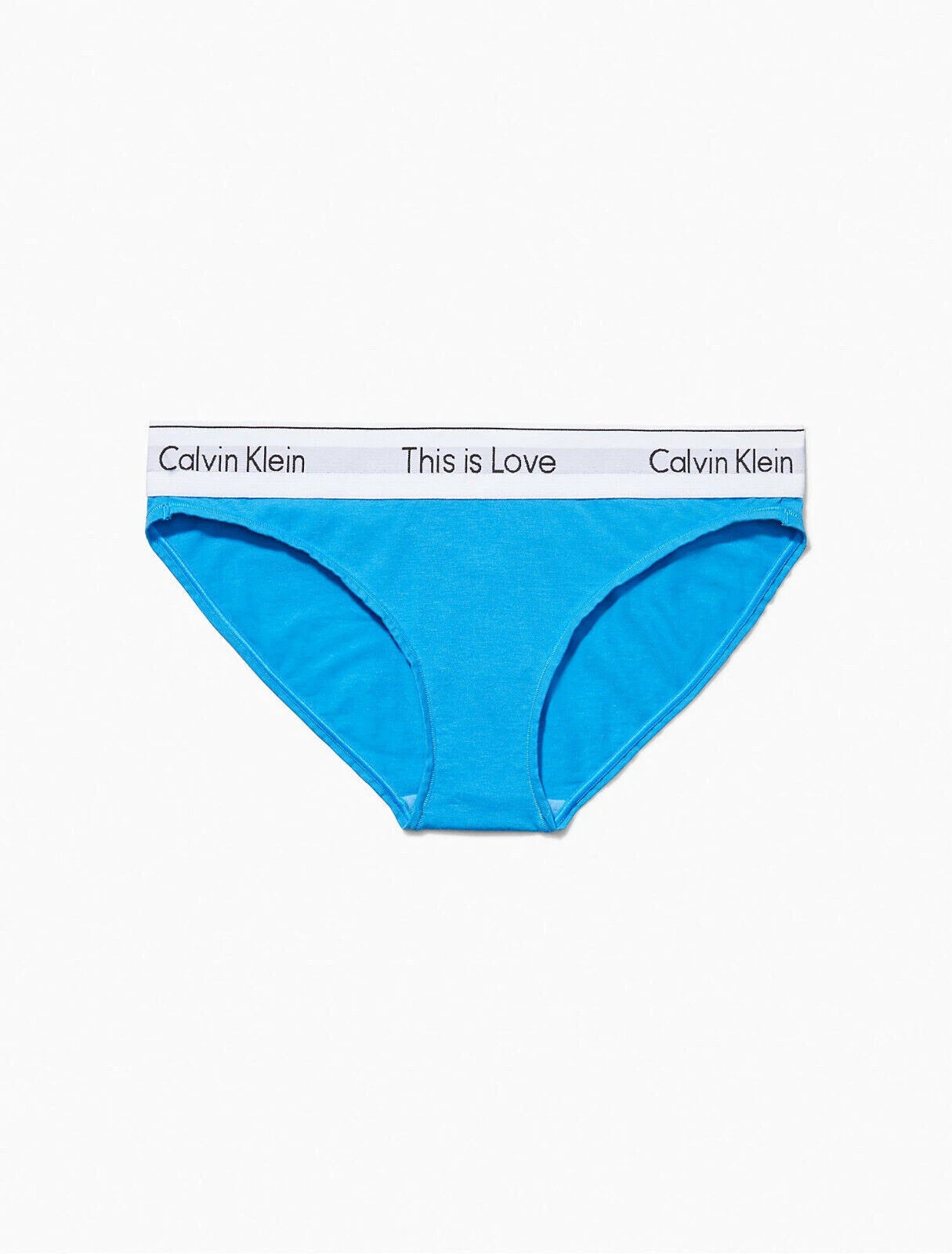 $20 Calvin Klein Women's Modern Cotton This Is Love Bikini, Deep Sky Blue, 3X
