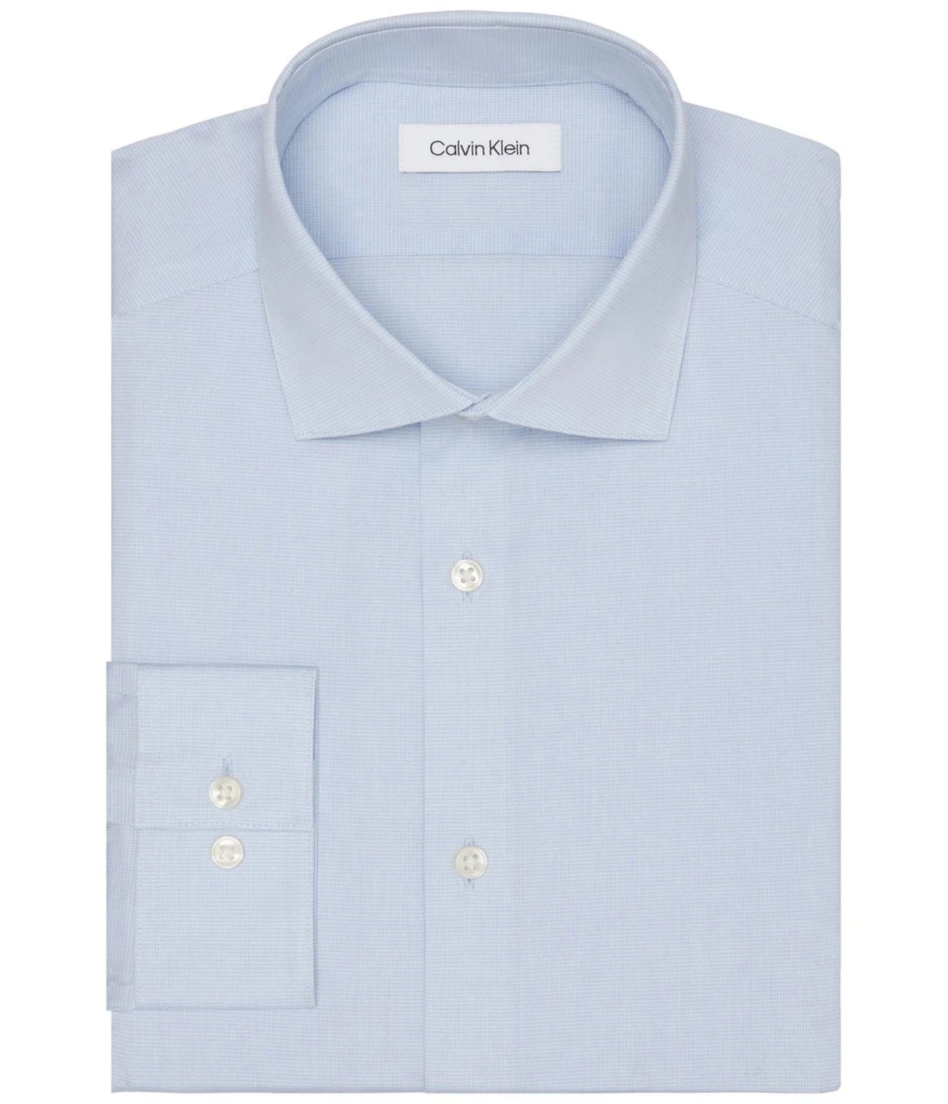Calvin Klein Men Steel+ Slim-Fit Wrinkle-Free Button Down Dress Shirt 15.5 32/33