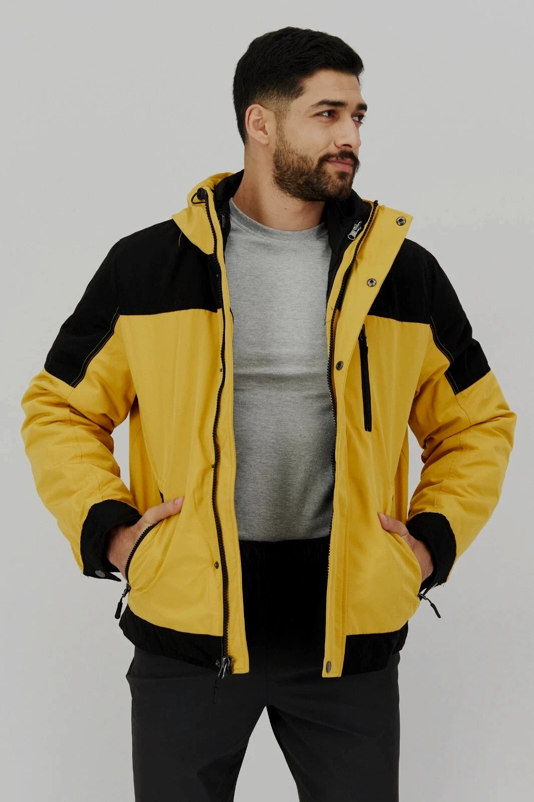 $250 Club Room Men's 3-1 Hooded Jacket Coat | Yellow | XL