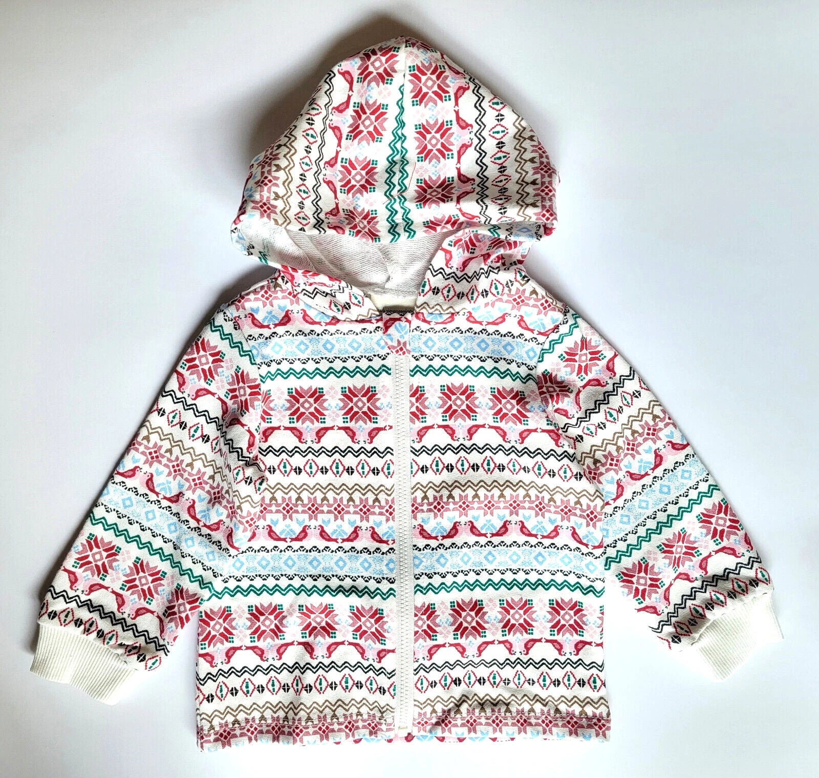$22 First Impressions Baby Girl Zip Hoodie, Angel White, Size: 6-9,12,18,24 M
