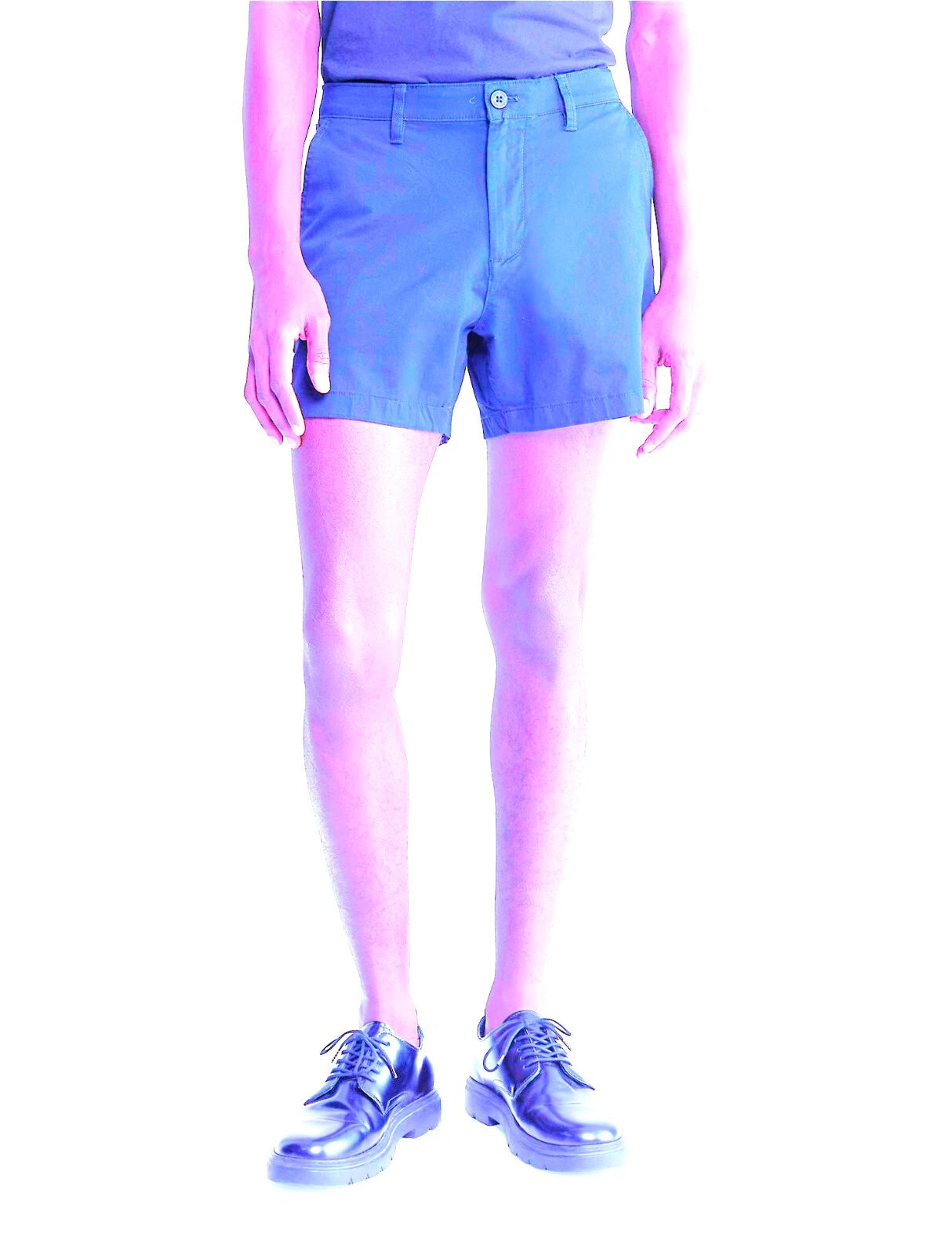$59.50 Calvin klein Men's 5-Inch Chino Shorts Sky Blue Size L