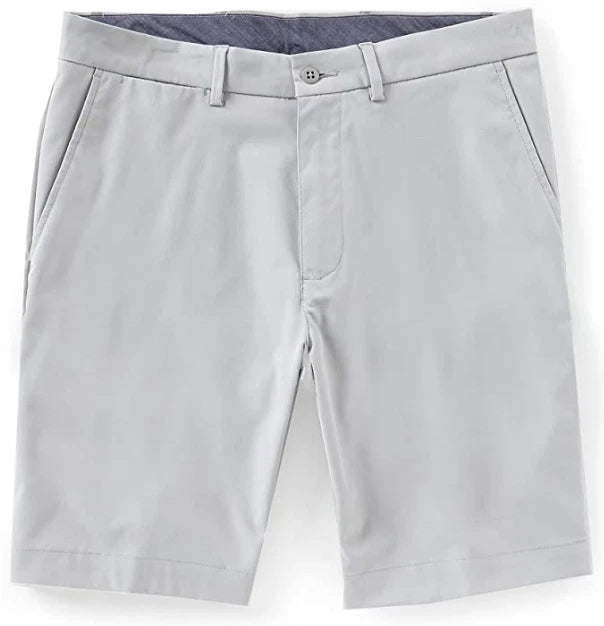 Cremieux Atwood Performance Flat-Front 9" Inseam Shorts Stone Light Periwnkle 40