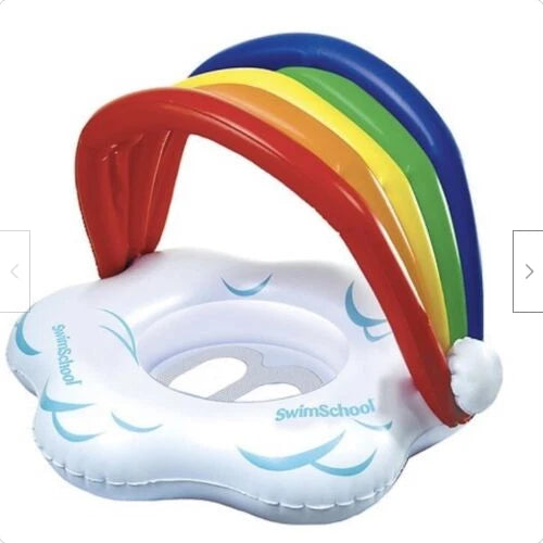 SwimSchool My Rainbow Baby Boat With Removable Sunshade,  6-18 Months, UPF50