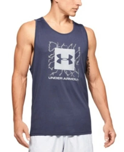 Under Armour Men's UA Tech™ 2.0 Graphic Tank, Blue, Small