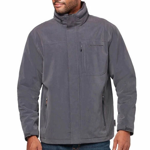 Rugged Elements Men’s Trek Jacket Water & Wind Resistant - Deep Charcoal- XXL