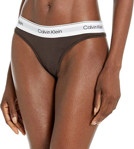 Calvin Klein Women's Modern Cotton Naturals Thong, Woodland, 3X